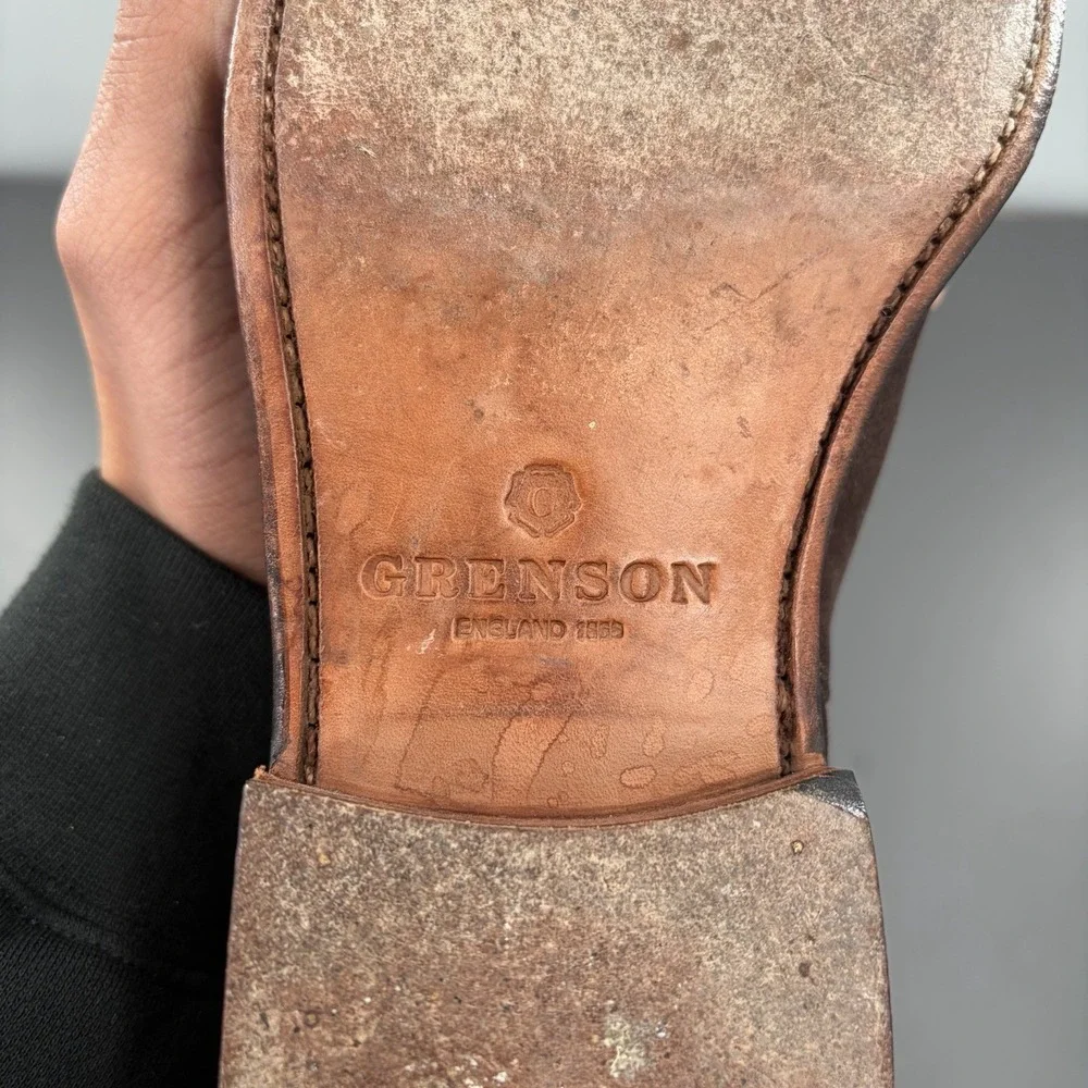 GRENSON Declan Brown Suede Chelsea Boots‎ US Size 9, UK Size 8 F England Dressy
